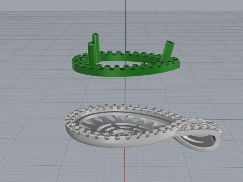 817 Pendant 3D Print Model