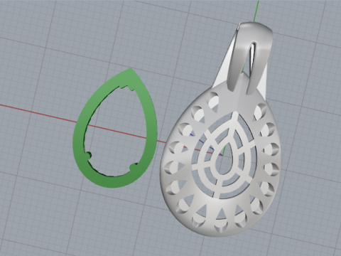 817 Pendant Modello di stampa 3D