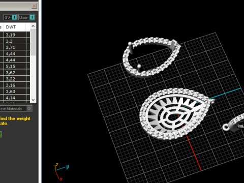 818 Earrings 3D Print Model