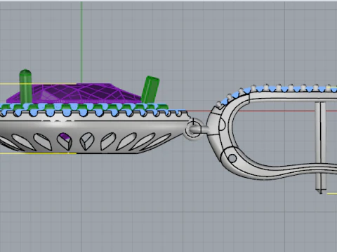 818 Earrings 3D Print Model