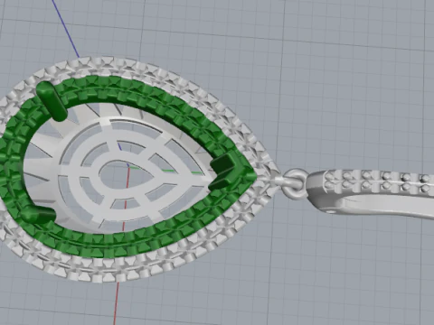 818 Earrings 3D Print Model