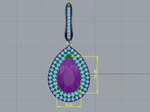 818 Earrings 3D Print Model