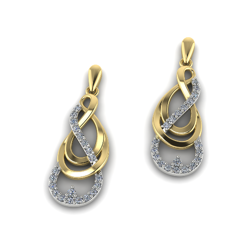 820 Earrings 3D प्रिंट मॉडल .c4d .max .obj .3ds .fbx .stl .blend