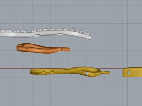 820 Earrings 3D Print Model