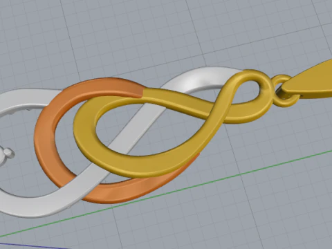 820 Earrings 3D Print Model
