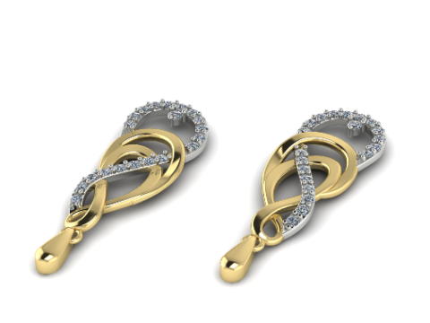 820 Earrings 3D प्रिंट मॉडल