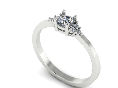 822 Soliter ring 3D Print Model
