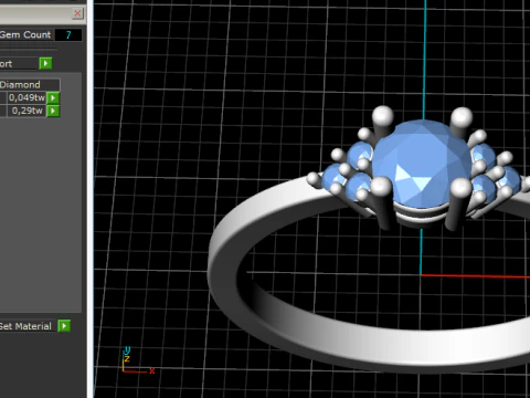822 Soliter ring 3D Print Model