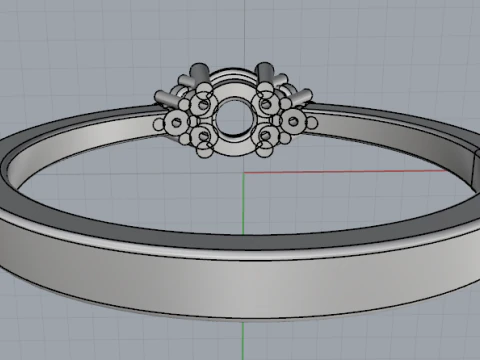 822 Soliter ring 3D Print Model