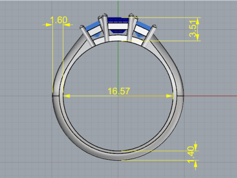 823 Ring 3D Baskı Modeli