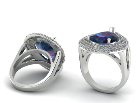 824 Ring 3Dプリントモデル