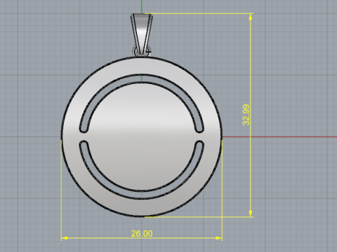 825 Pendant Model Cetak 3D