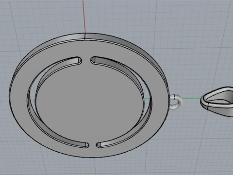 825 Pendant 3D Print Model