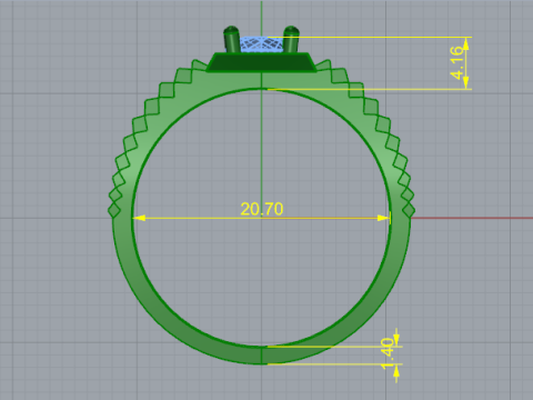 847 Ring Modelo de Impressão 3D