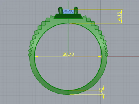 847 Ring 3D Print Model