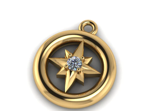 848 Pendant 3D Print Model