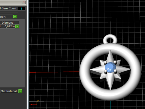 848 Pendant Model Cetak 3D