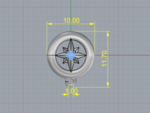 848 Pendant Model Cetak 3D