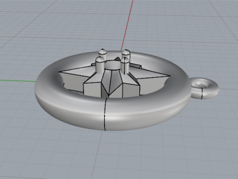 848 Pendant Model Cetak 3D