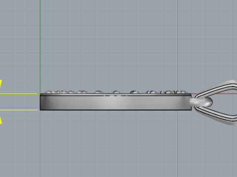 849 Pendant letter D 3D 打印模型