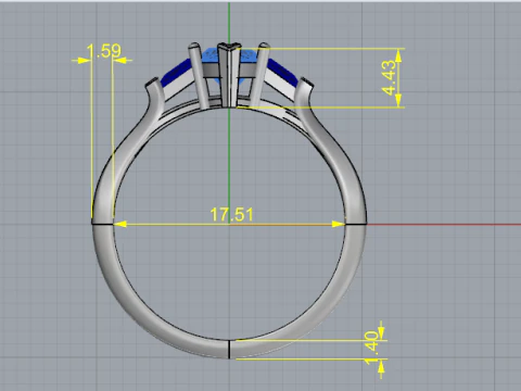 Anello 850 Modello di stampa 3D