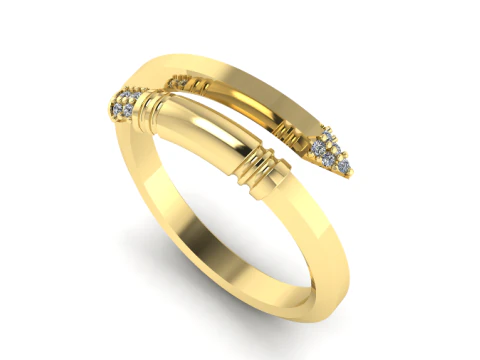 853 Anel de prego Modelo de Impressão 3D