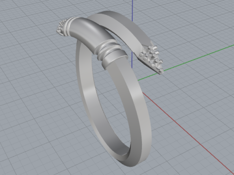 853 Ring nail 3D Print Model