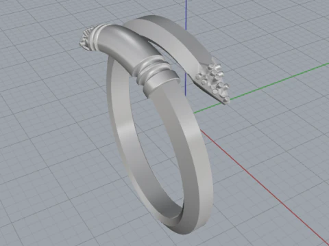 853 Ring nail 3D Print Model