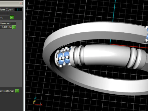 853 Ring nail 3D Print Model