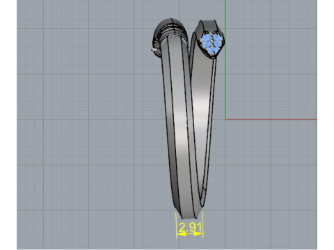 853 Ring nail 3D Print Model
