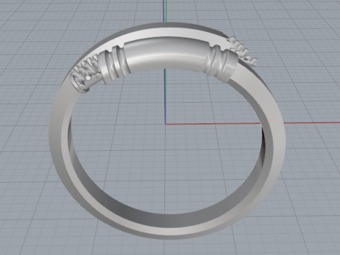 853 Ring nail 3D Print Model