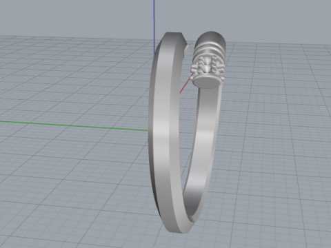 853 Ring nail 3D Print Model