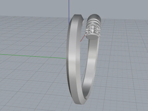 853 Ring nail 3D Print Model