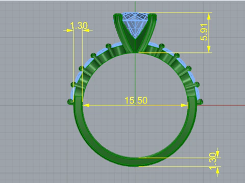 Anel 855 Modelo de Impressão 3D