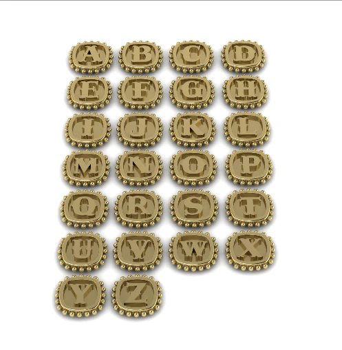 856 English alphabet 3D Print Model .c4d .max .obj .3ds .fbx .stl .blend