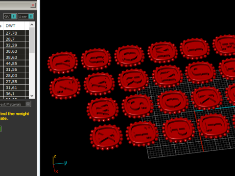 856 English alphabet 3D-printmodel