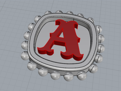 856 English alphabet 3D-printmodel