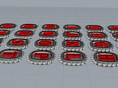 856 English alphabet 3D-printmodel