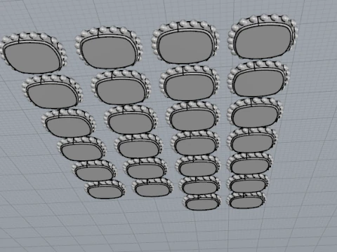 856 English alphabet 3D Print Model