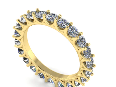 854 Wedding ring 3D Print Model
