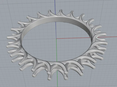854 Wedding ring 3D Print Model
