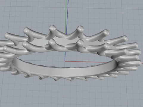 854 Wedding ring 3D Print Model