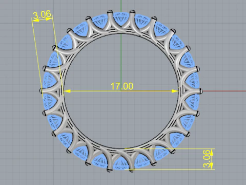 854 Wedding ring 3D Print Model