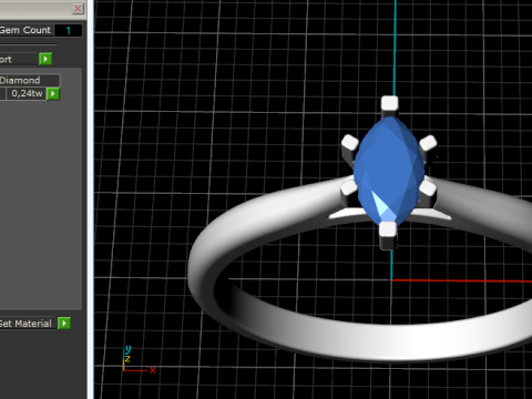 857 Ring 3Dプリントモデル