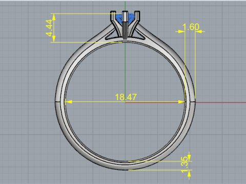 857 Ring 3Dプリントモデル