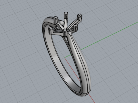 857 Ring 3Dプリントモデル