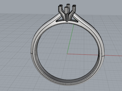857 Ring 3Dプリントモデル