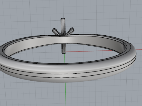 857 Ring 3Dプリントモデル