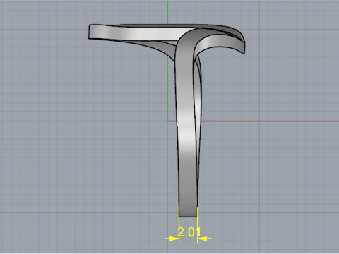 860 Ring 3D Print Model