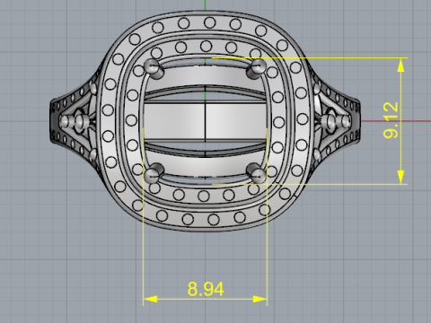 861 Ring Modello di stampa 3D